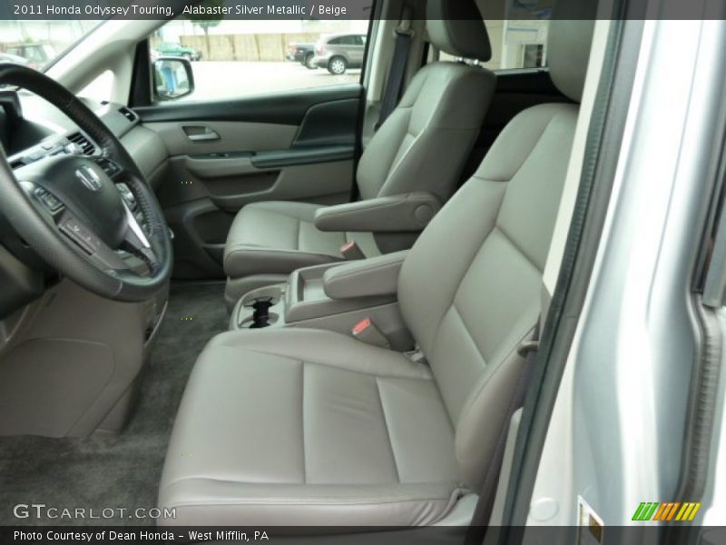 Alabaster Silver Metallic / Beige 2011 Honda Odyssey Touring