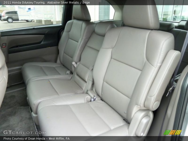 Alabaster Silver Metallic / Beige 2011 Honda Odyssey Touring