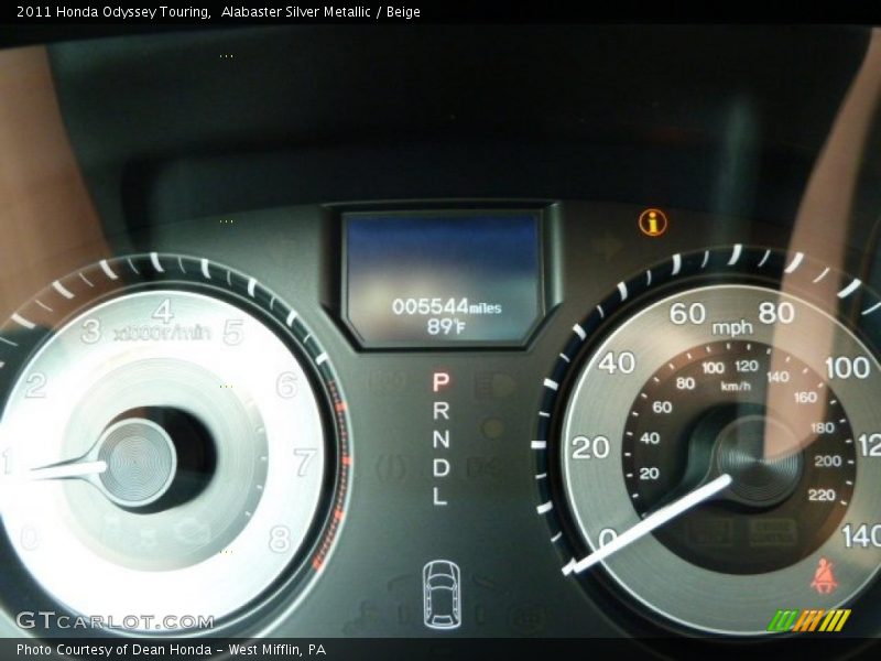 Alabaster Silver Metallic / Beige 2011 Honda Odyssey Touring