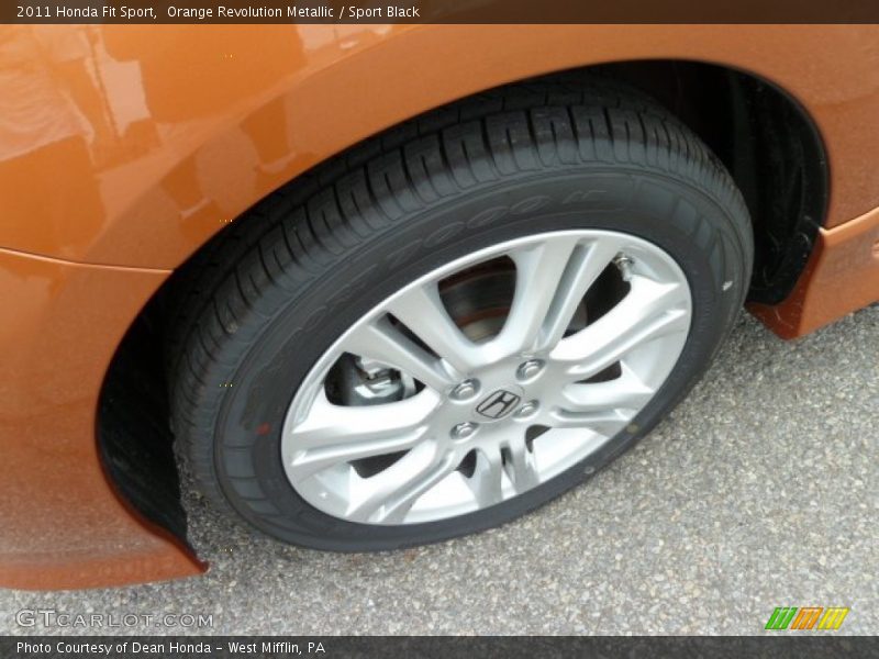 Orange Revolution Metallic / Sport Black 2011 Honda Fit Sport