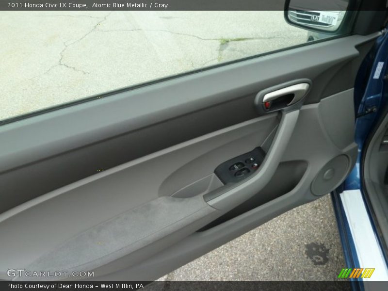 Atomic Blue Metallic / Gray 2011 Honda Civic LX Coupe