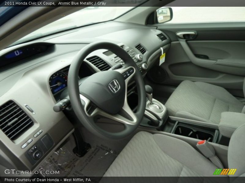  2011 Civic LX Coupe Gray Interior