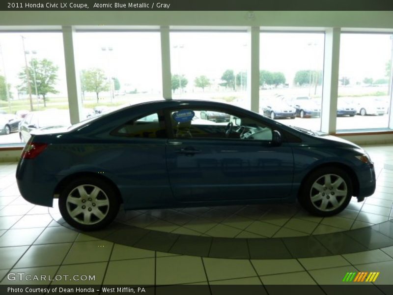 Atomic Blue Metallic / Gray 2011 Honda Civic LX Coupe