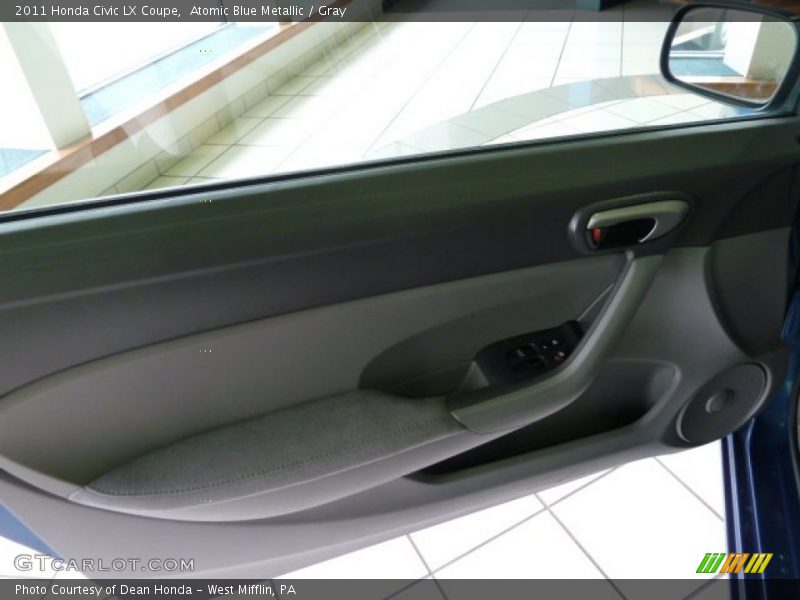Atomic Blue Metallic / Gray 2011 Honda Civic LX Coupe