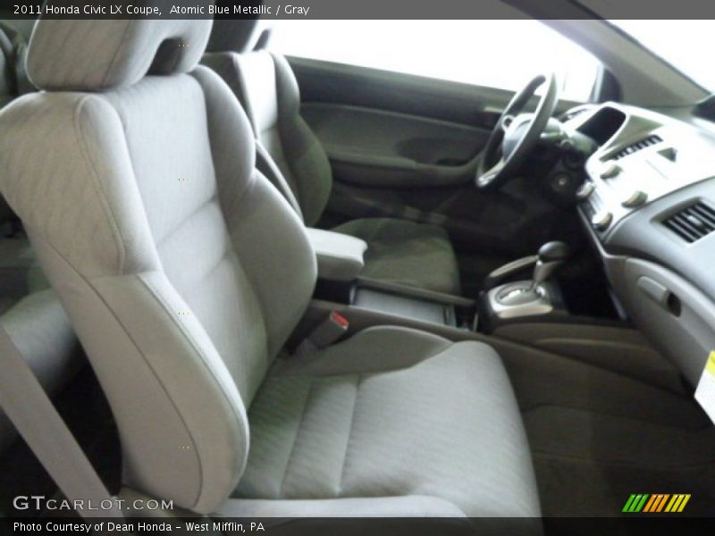 Atomic Blue Metallic / Gray 2011 Honda Civic LX Coupe