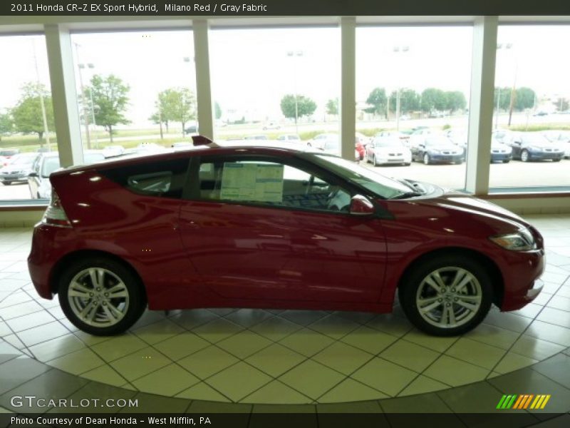 Milano Red / Gray Fabric 2011 Honda CR-Z EX Sport Hybrid