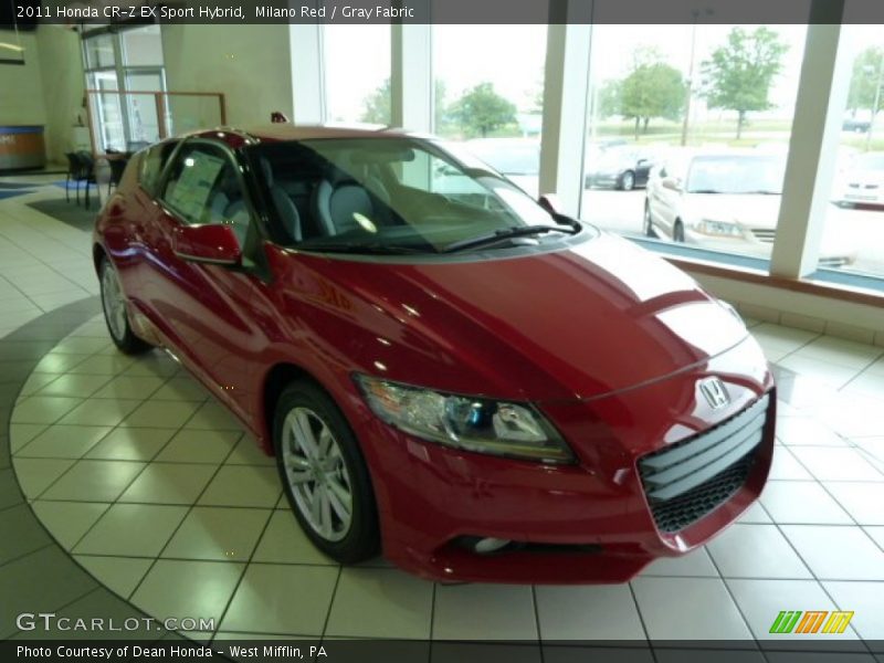 Milano Red / Gray Fabric 2011 Honda CR-Z EX Sport Hybrid