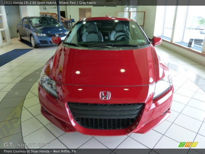 Milano Red / Gray Fabric 2011 Honda CR-Z EX Sport Hybrid