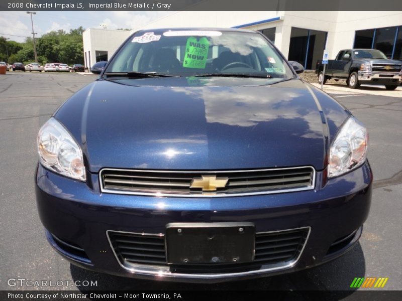 Imperial Blue Metallic / Gray 2008 Chevrolet Impala LS
