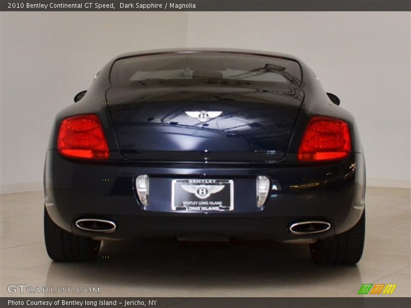 Dark Sapphire / Magnolia 2010 Bentley Continental GT Speed