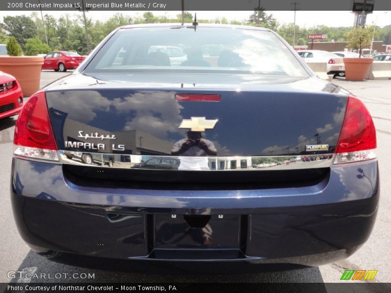 Imperial Blue Metallic / Gray 2008 Chevrolet Impala LS