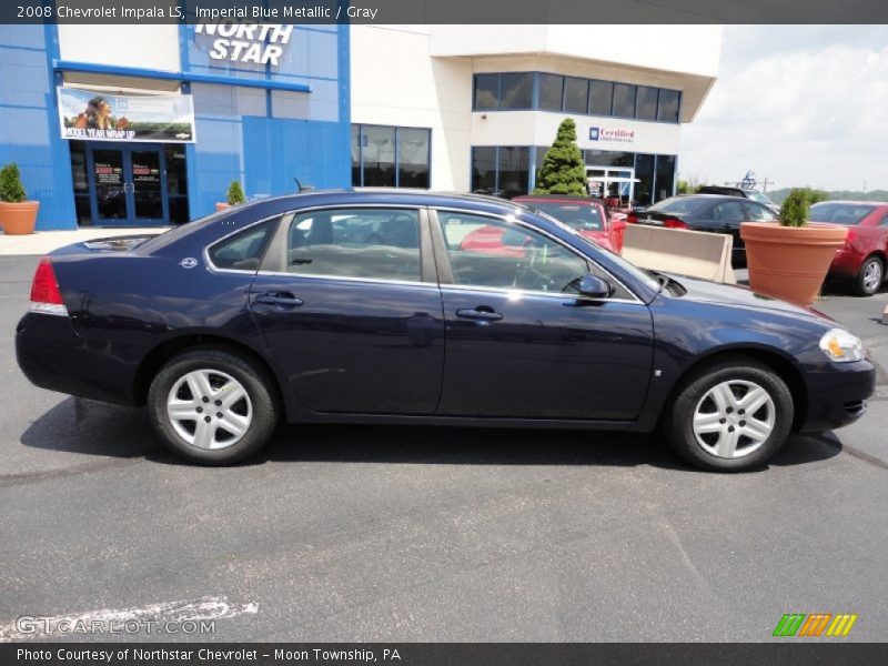 Imperial Blue Metallic / Gray 2008 Chevrolet Impala LS