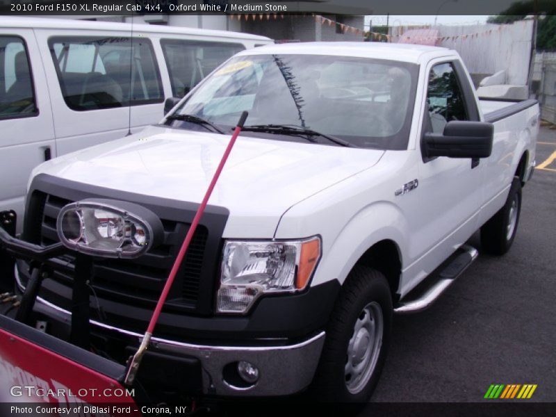 Oxford White / Medium Stone 2010 Ford F150 XL Regular Cab 4x4