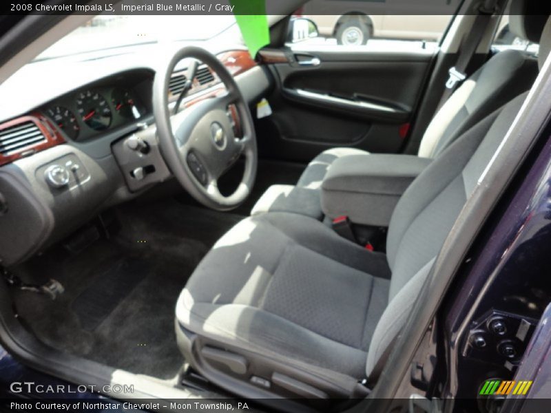 Imperial Blue Metallic / Gray 2008 Chevrolet Impala LS