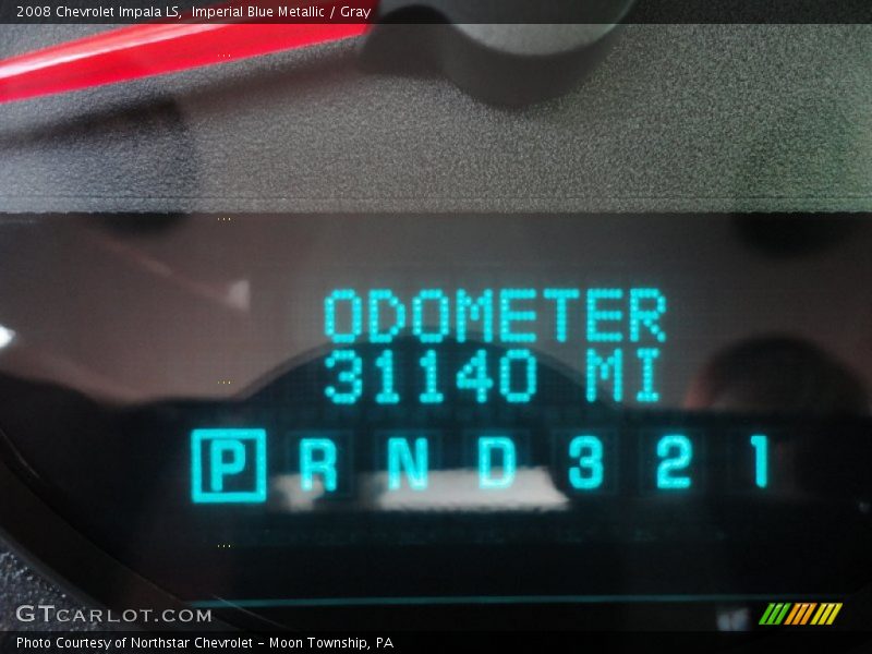 Imperial Blue Metallic / Gray 2008 Chevrolet Impala LS
