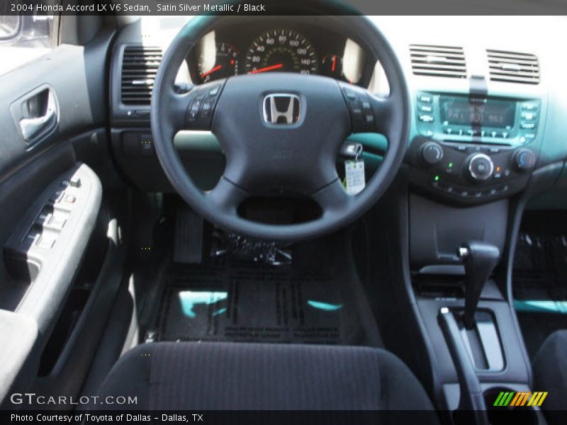 Satin Silver Metallic / Black 2004 Honda Accord LX V6 Sedan
