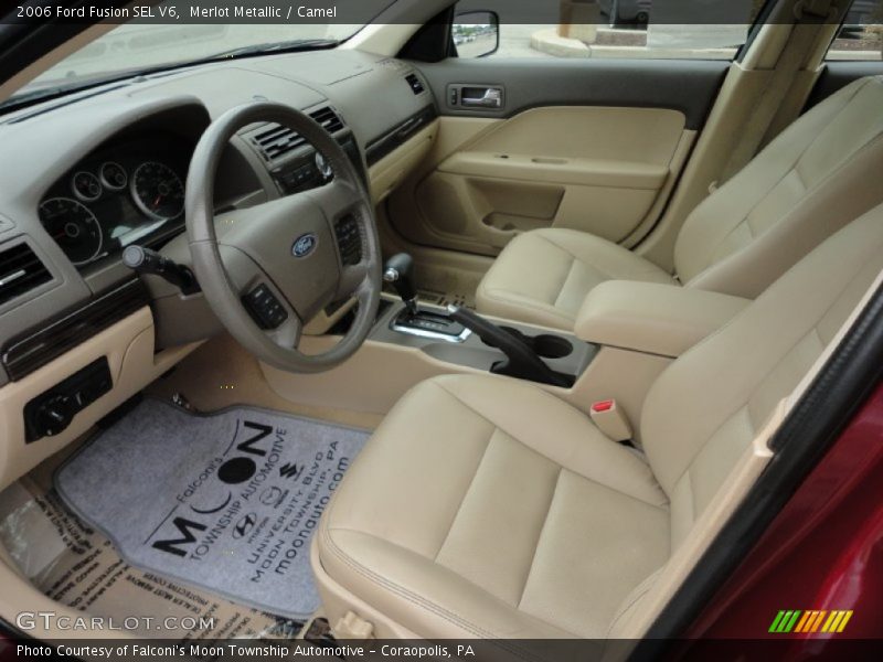 Merlot Metallic / Camel 2006 Ford Fusion SEL V6