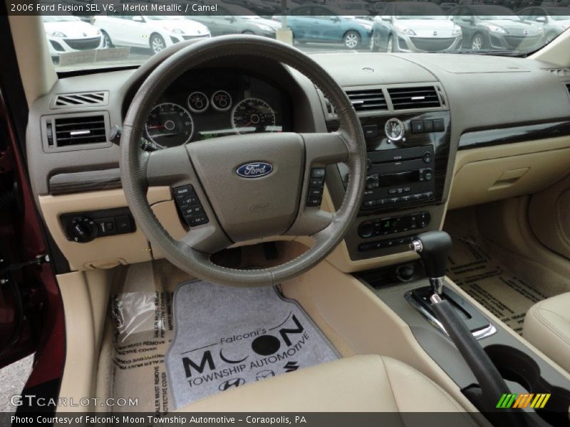 Merlot Metallic / Camel 2006 Ford Fusion SEL V6