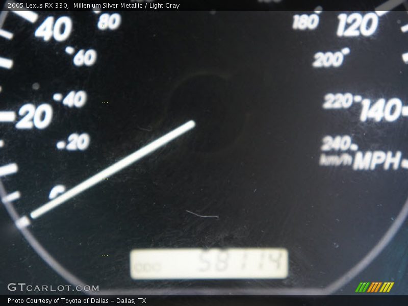 Millenium Silver Metallic / Light Gray 2005 Lexus RX 330