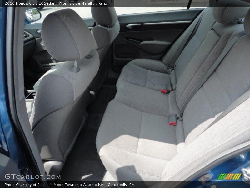 Atomic Blue Metallic / Gray 2010 Honda Civic EX Sedan
