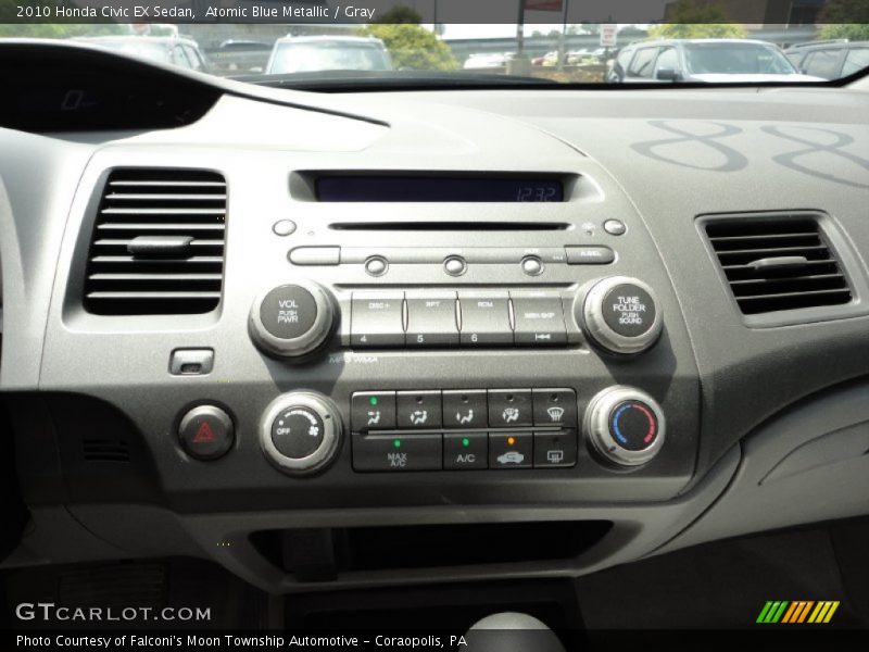 Atomic Blue Metallic / Gray 2010 Honda Civic EX Sedan
