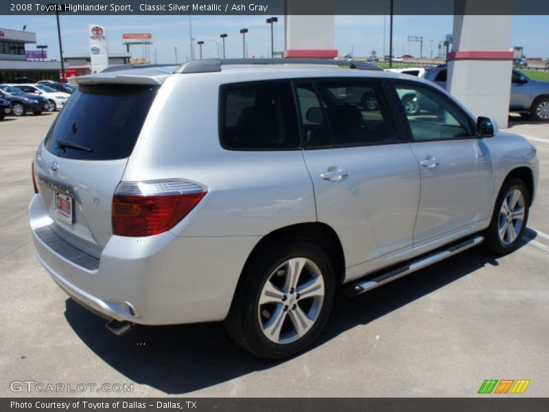 Classic Silver Metallic / Ash Gray 2008 Toyota Highlander Sport