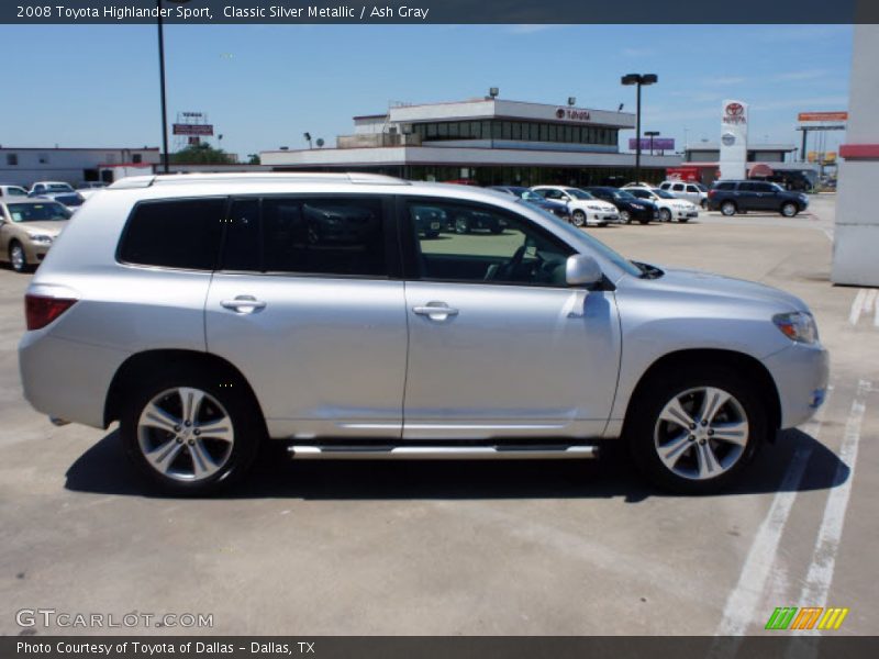 Classic Silver Metallic / Ash Gray 2008 Toyota Highlander Sport
