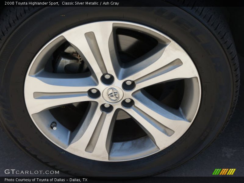 Classic Silver Metallic / Ash Gray 2008 Toyota Highlander Sport