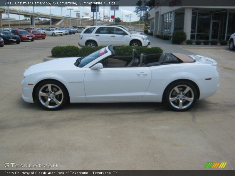Summit White / Beige 2011 Chevrolet Camaro SS/RS Convertible