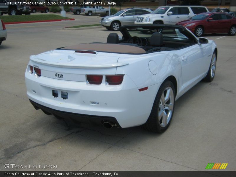 Summit White / Beige 2011 Chevrolet Camaro SS/RS Convertible