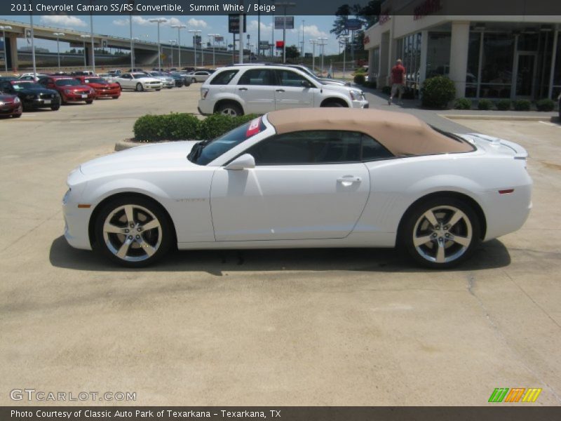 Summit White / Beige 2011 Chevrolet Camaro SS/RS Convertible