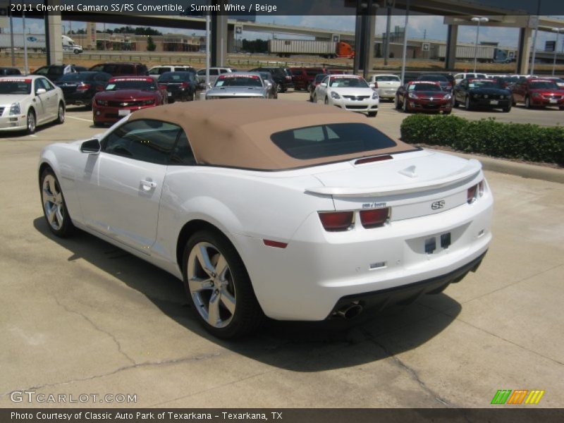 Summit White / Beige 2011 Chevrolet Camaro SS/RS Convertible