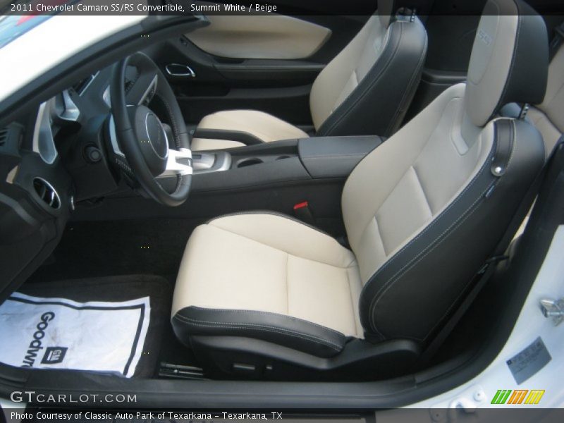Summit White / Beige 2011 Chevrolet Camaro SS/RS Convertible