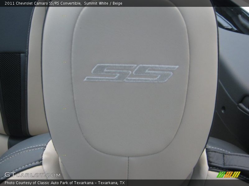 Summit White / Beige 2011 Chevrolet Camaro SS/RS Convertible