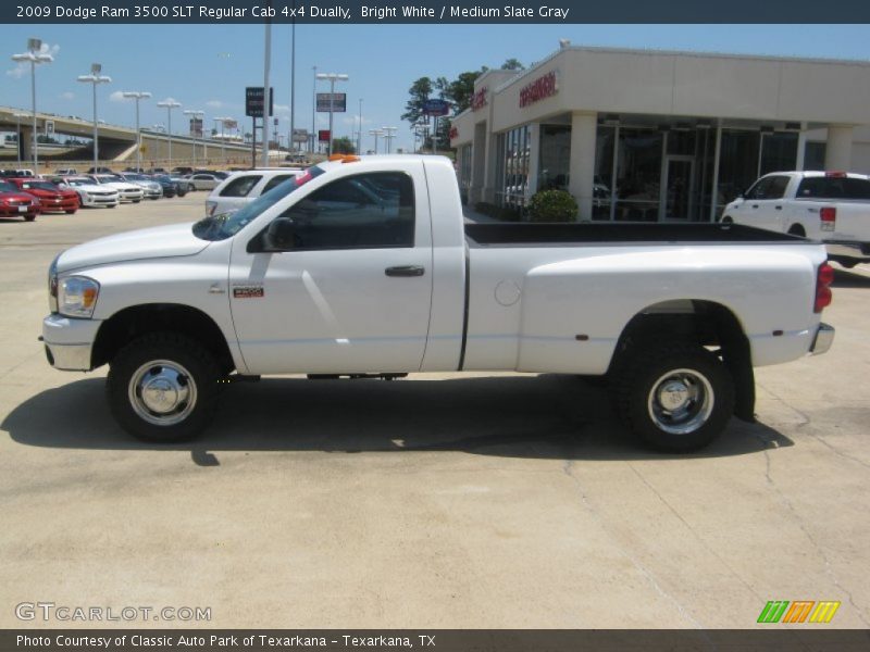 Bright White / Medium Slate Gray 2009 Dodge Ram 3500 SLT Regular Cab 4x4 Dually