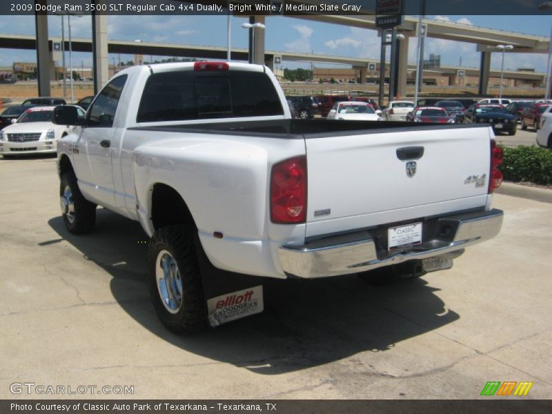 Bright White / Medium Slate Gray 2009 Dodge Ram 3500 SLT Regular Cab 4x4 Dually
