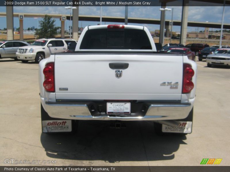Bright White / Medium Slate Gray 2009 Dodge Ram 3500 SLT Regular Cab 4x4 Dually