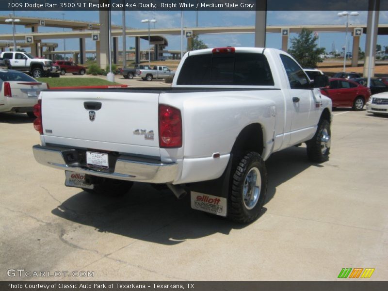 Bright White / Medium Slate Gray 2009 Dodge Ram 3500 SLT Regular Cab 4x4 Dually