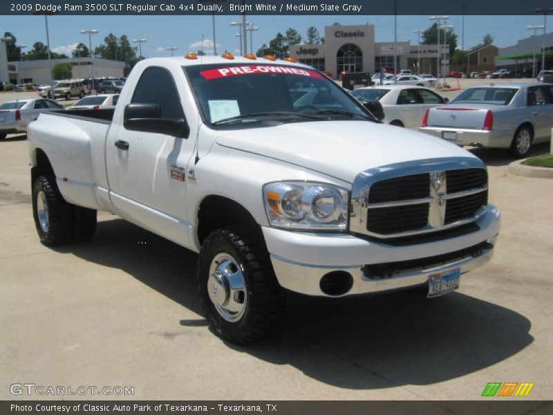 Front 3/4 View of 2009 Ram 3500 SLT Regular Cab 4x4 Dually