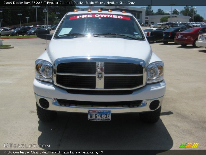 Bright White / Medium Slate Gray 2009 Dodge Ram 3500 SLT Regular Cab 4x4 Dually