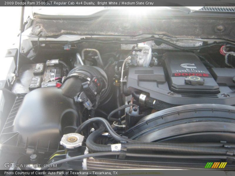 Bright White / Medium Slate Gray 2009 Dodge Ram 3500 SLT Regular Cab 4x4 Dually