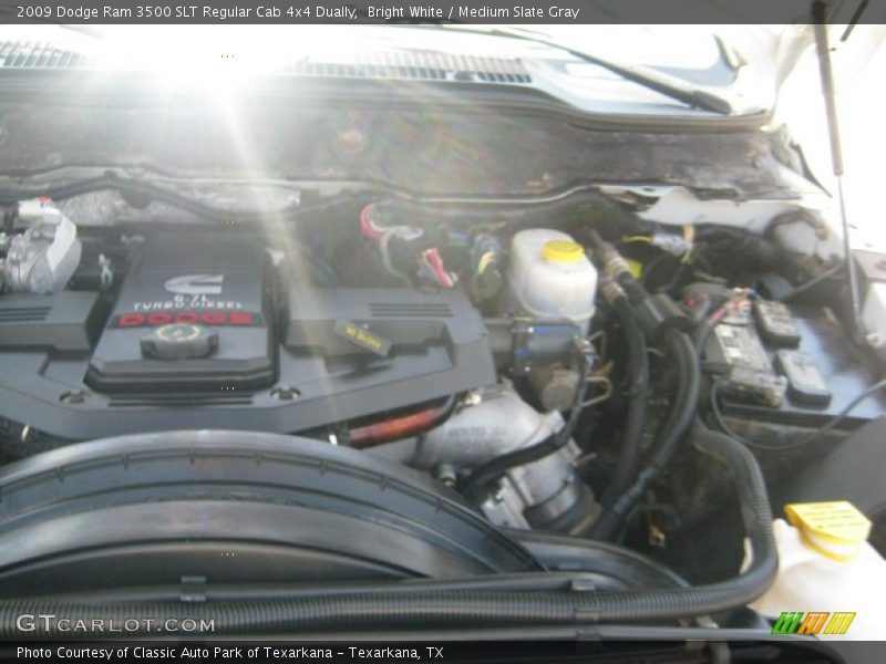 Bright White / Medium Slate Gray 2009 Dodge Ram 3500 SLT Regular Cab 4x4 Dually