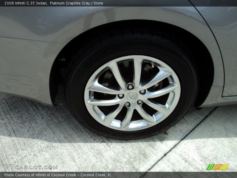 Platinum Graphite Gray / Stone 2008 Infiniti G 35 Sedan