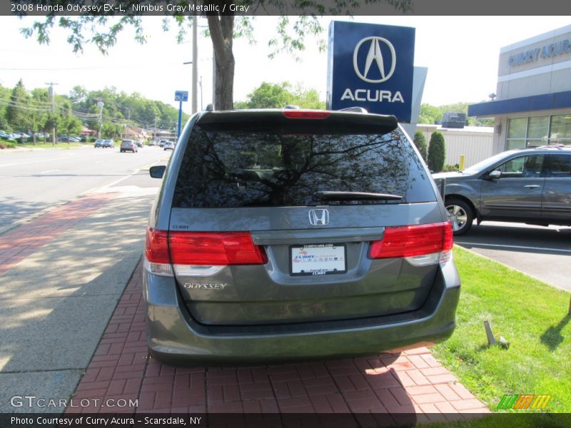 Nimbus Gray Metallic / Gray 2008 Honda Odyssey EX-L