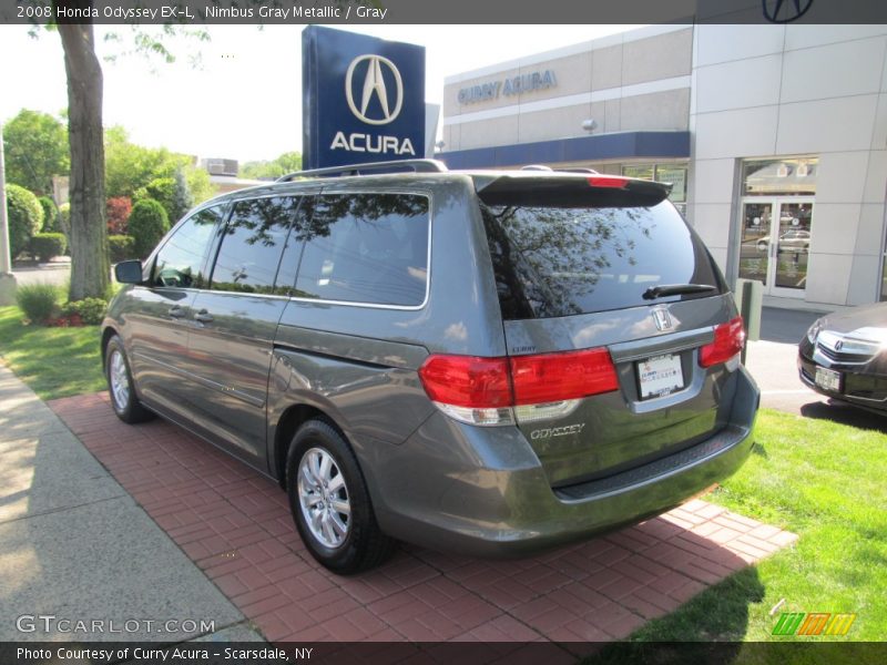Nimbus Gray Metallic / Gray 2008 Honda Odyssey EX-L