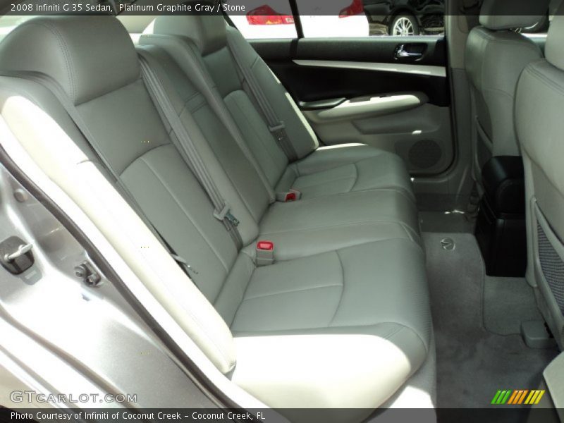 Platinum Graphite Gray / Stone 2008 Infiniti G 35 Sedan