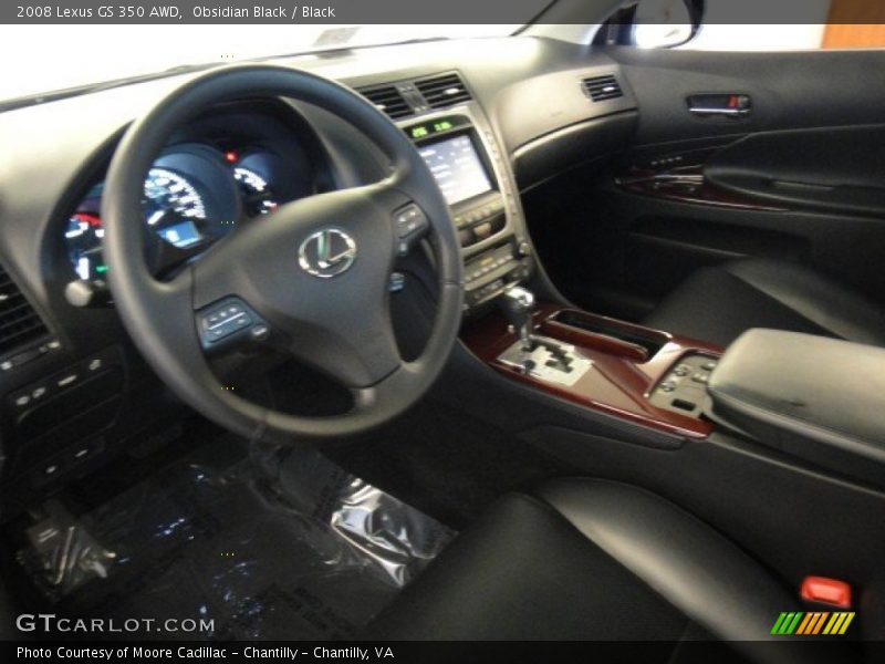 Obsidian Black / Black 2008 Lexus GS 350 AWD