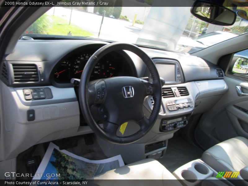 Nimbus Gray Metallic / Gray 2008 Honda Odyssey EX-L