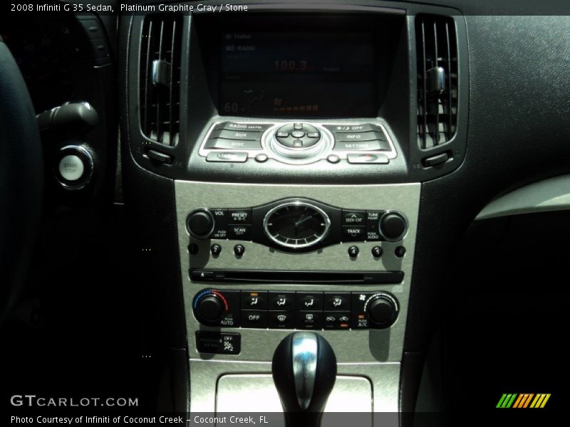 Platinum Graphite Gray / Stone 2008 Infiniti G 35 Sedan
