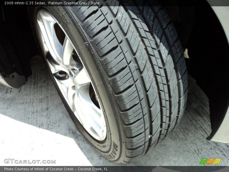 Platinum Graphite Gray / Stone 2008 Infiniti G 35 Sedan